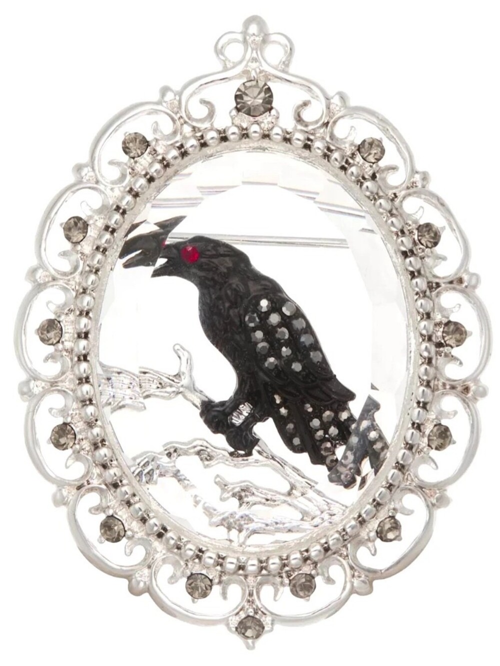 Napier Halloween Raven/Crow Pin